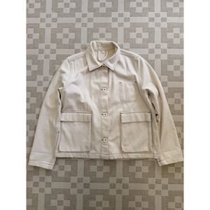 Tintoreria Closet Macarena Utility Jacket Crudo Size Medium Womens Cream